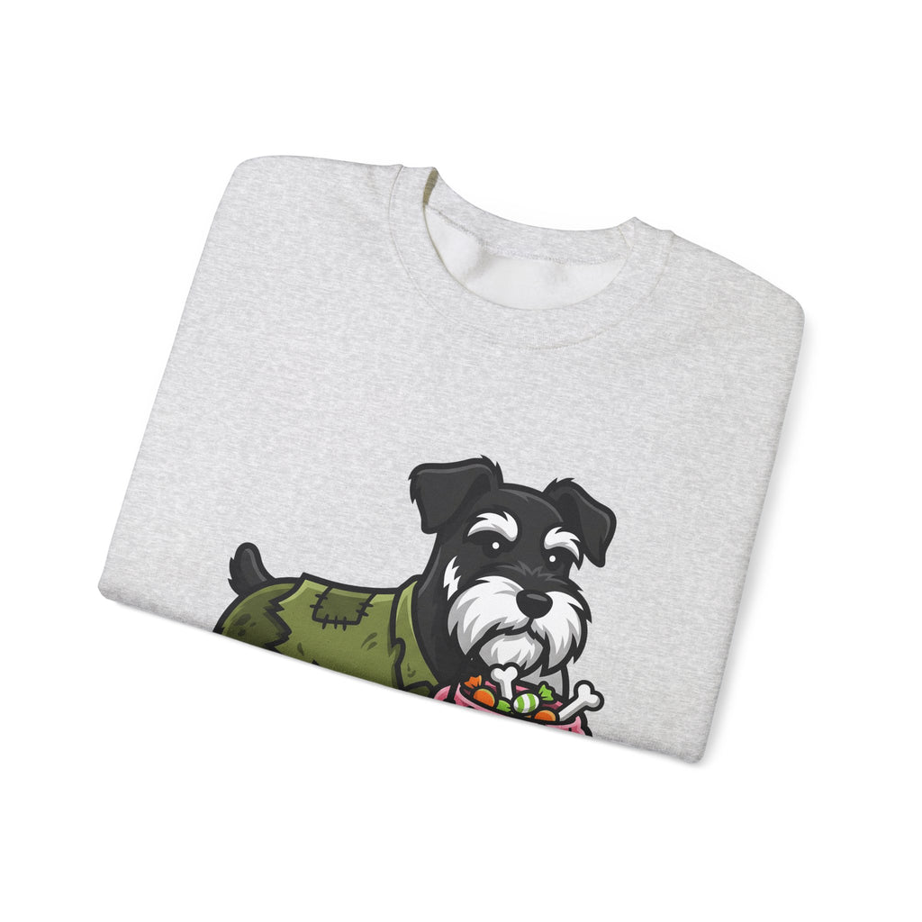 Schnauzer Pet Sweatshirt Halloween Animal Gift Women Animated Sweatshirt Dog Sweatshirt Horror Fan Cartoon Sweatshirt Creature Graphic Classic Candy Container