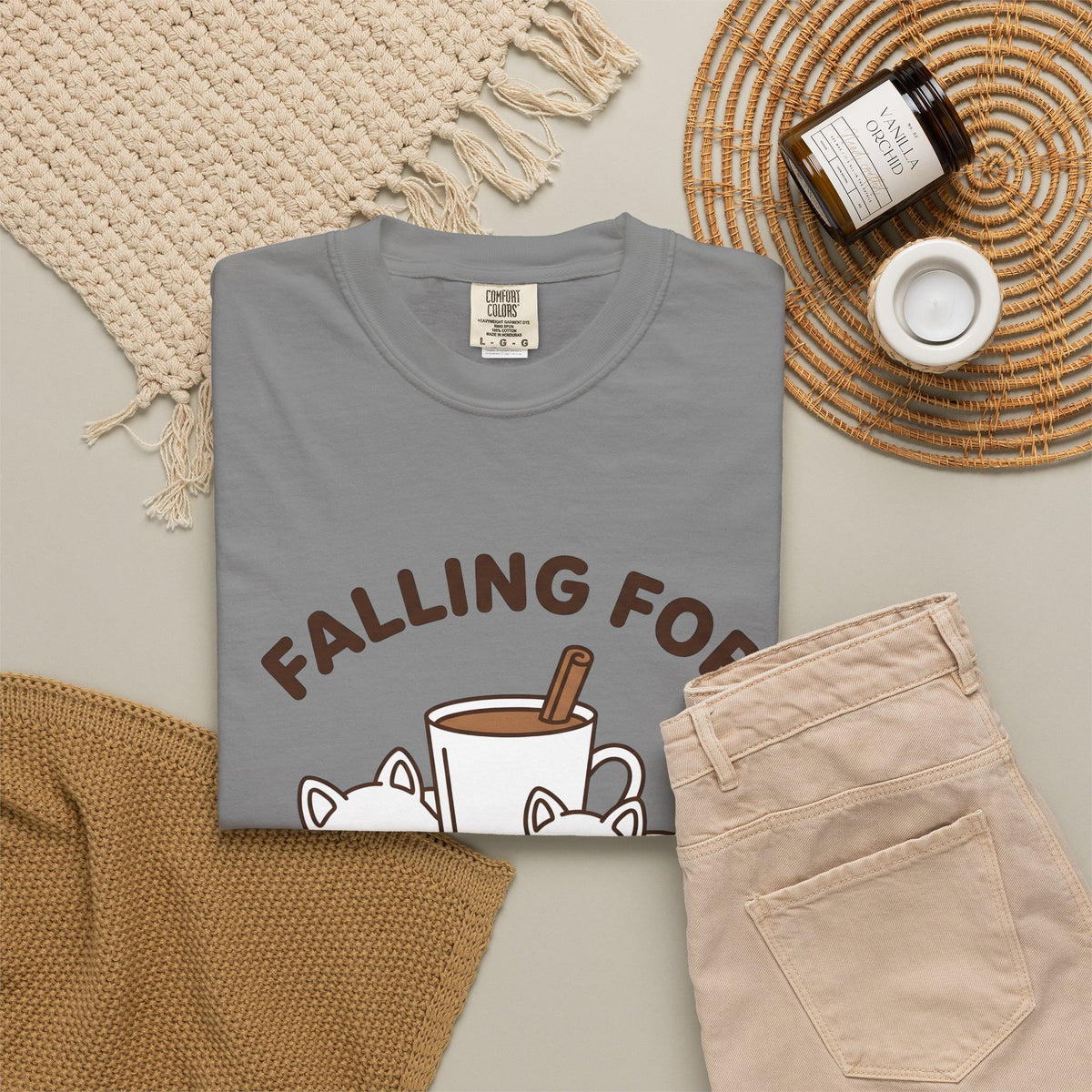 Fox Coffee Cup T-Shirt Coffee Animal Gift Women Cute T-Shirt T-Shirt T-Shirt Coffee Fan Coffee T-Shirt Graphic Kawaii T-Shirt Minimalist Cinnamon Stick