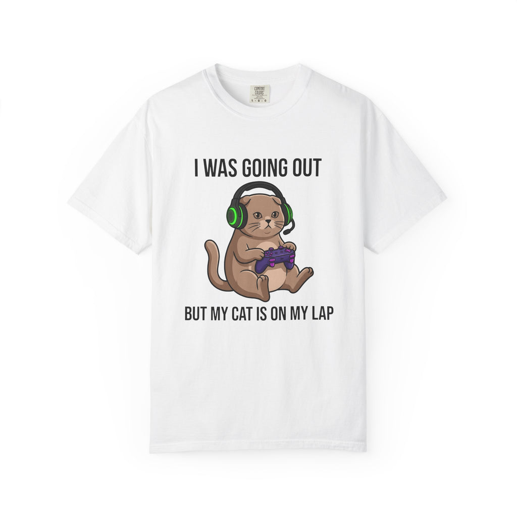 Gamer Cat T-Shirt Cat Gaming Gift Women Cartoon T-Shirt Kitty T-Shirt Feline Fan Comic T-Shirt Gamer Graphic Kawaii Headset T-Shirt