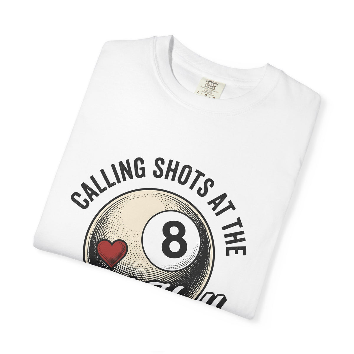 Billiard Ball Billiards Lounge Gift Retro Pool Ball Billiard Fan Vintage Bar Classic Heart T-Shirt
