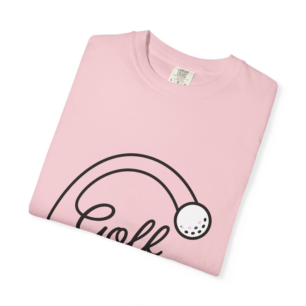 Golf Ball T-Shirt Golf Pastime Gift Women Simple T-Shirt Golfball T-Shirt Golfer Enthusiast Minimalist T-Shirt Leisure Graphic Contemporary Swing