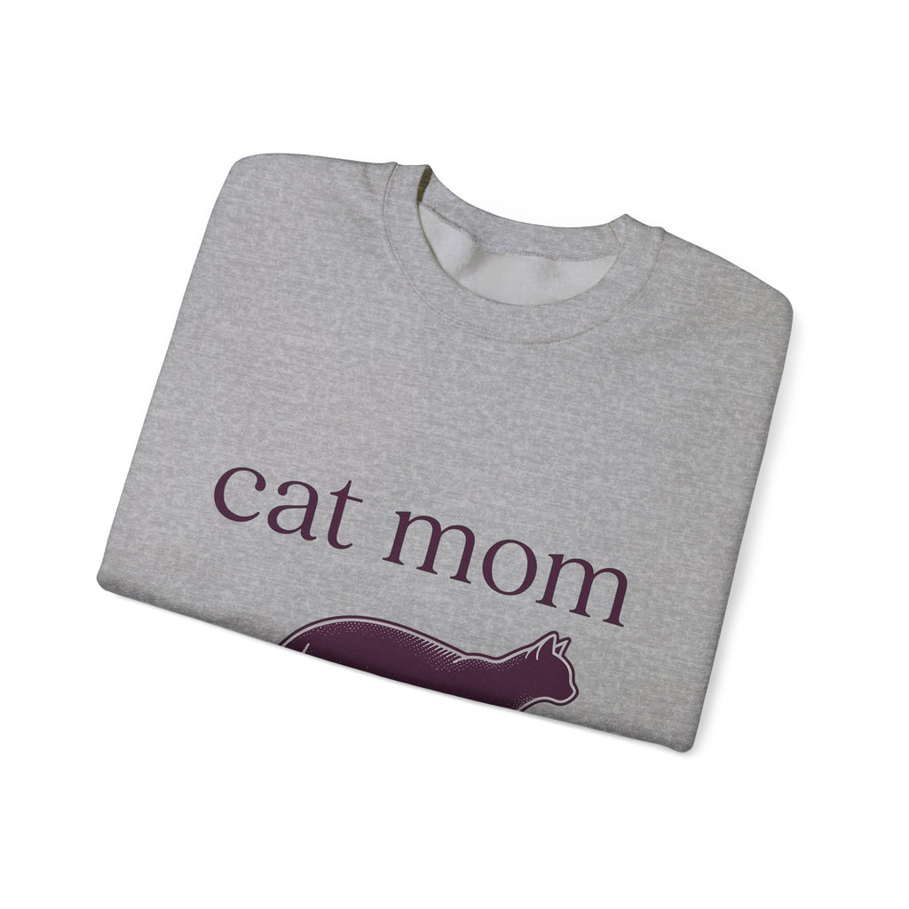 Cat Graphic Sweatshirt Cat Mom Animal Gift Women Minimalist Sweatshirt Kitten Sweatshirt Cat Lady Fan Feline Sweatshirt Simple Design Creature Graphic Vintage