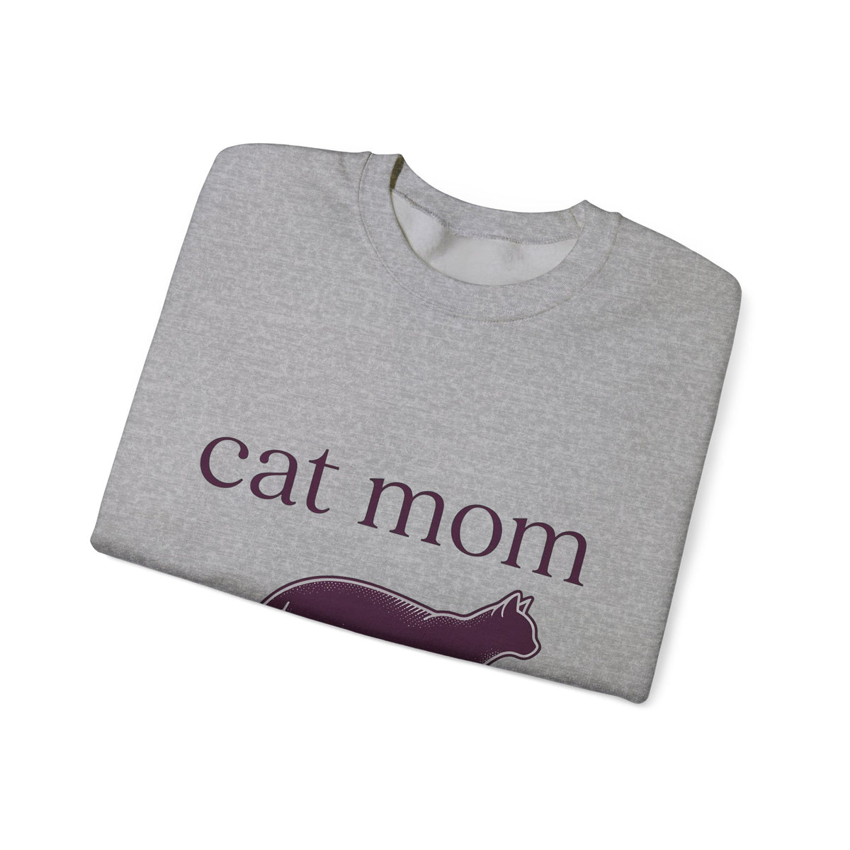 Cat Graphic Sweatshirt Cat Mom Animal Gift Women Minimalist Sweatshirt Kitten Sweatshirt Cat Lady Fan Feline Sweatshirt Simple Design Creature Graphic Vintage
