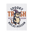 Possum Wizard Halloween Animal Gift Vintage Opossum Spooky Fan Retro Creature Hand Drawn Blanket