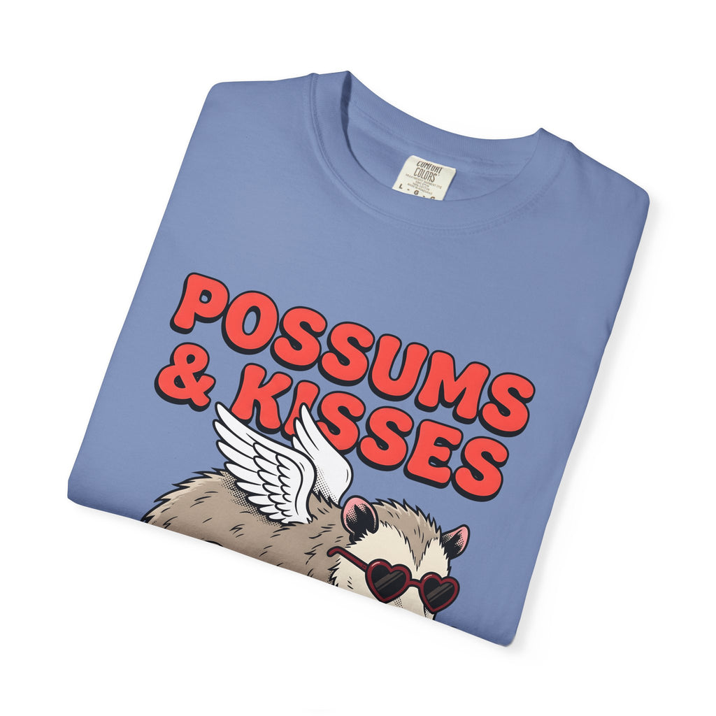 Possum Graphic T-Shirt St. Valentines Day Animals Gift Women Cartoon T-Shirt Opossum T-Shirt Valentines Fan Kawaii T-Shirt Wildlife Graphic Retro