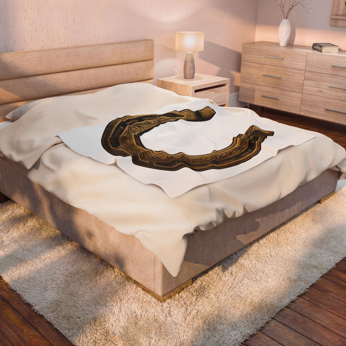 Horseshoe Blanket Cowgirl Farm Gift Women Cowboy Blanket Shoe Blanket Rodeo Fan Western Blanket Ranch Graphic Retro Flower Blanket