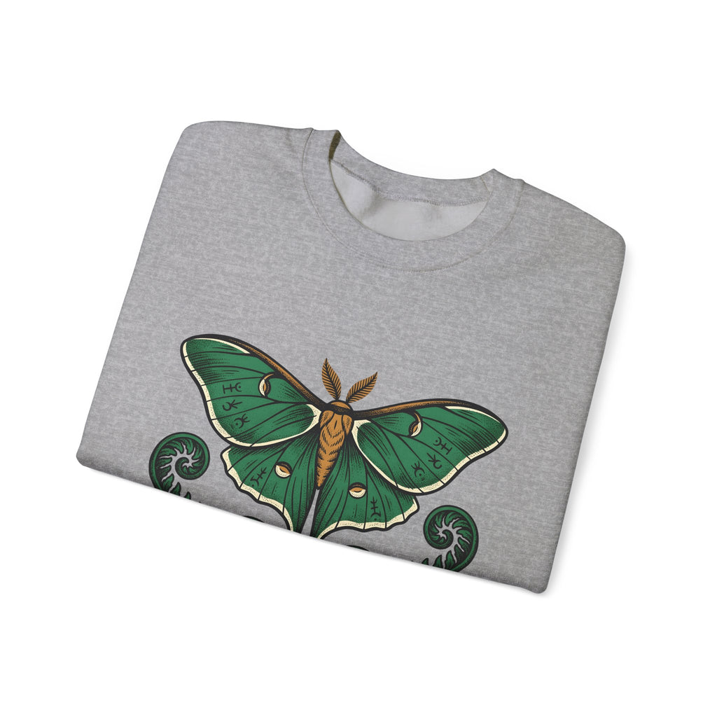 Luna Bug Sweatshirt Boho Chic Environment Gift Women Antique Sweatshirt Firefly Sweatshirt Bohemian Fan Vintage Sweatshirt Eco Graphic Line Art Greenery Sweatshirt