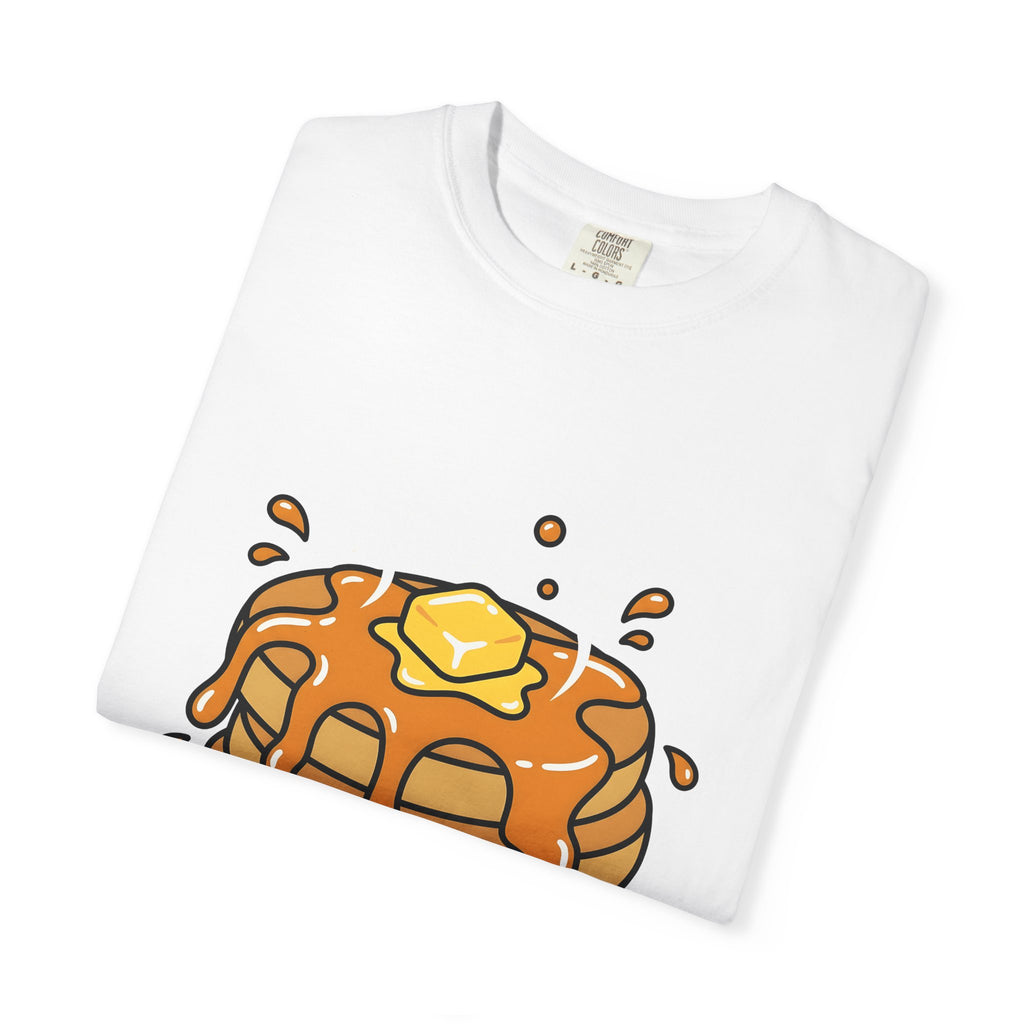 Pancake Stack Desserts Breakfast Gift Cartoon Pancakes Sweets Fan Cartoony Morning Bold Syrup T-Shirt