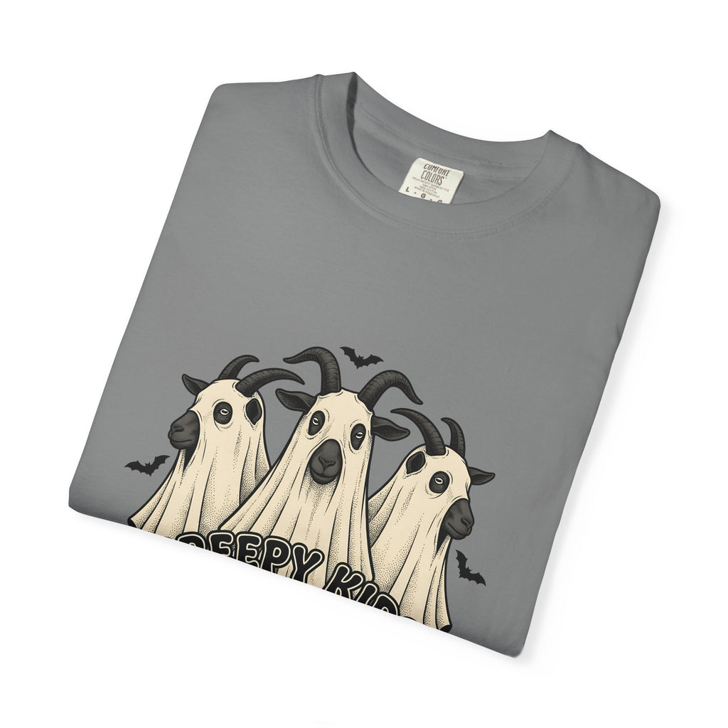 Phantom Goat Halloween Creature Gift Classic Specter Horror Fan Cryptid Monster Outline Carved T-Shirt