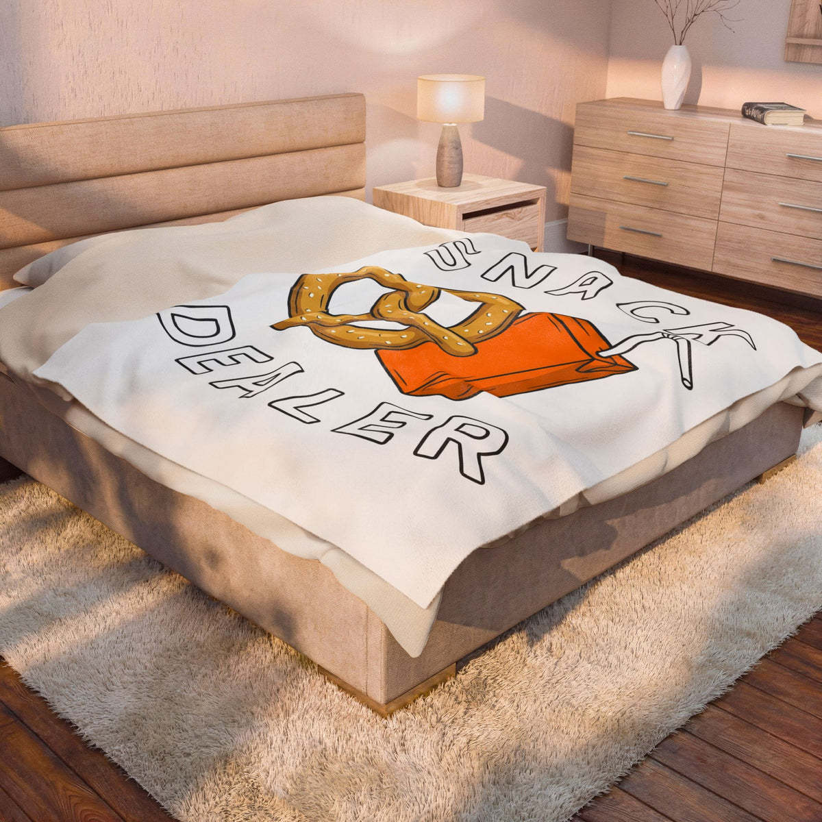 Twisted Pretzel Juice Blanket Moms Comedy Gift Women Doodle Blanket Pretzel Drink Blanket Mom Fan Cartoon Blanket Humor Graphic Classic Treat