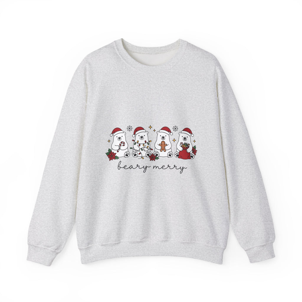 Polar Bear Pack Christmas Fauna Gift Playful Ursidae Xmas Fan Arctic Animal Wildlife Festive Sweatshirt