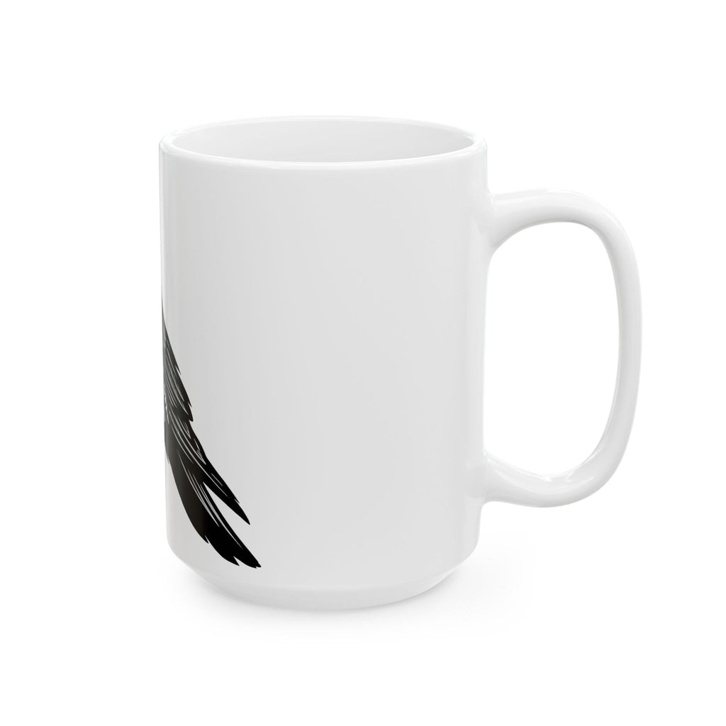 Crow Bones Mug Halloween Fright Gift Women Dark Mug Raven Mug Horror Fan Gothic Mug Scary Graphic Retro Head