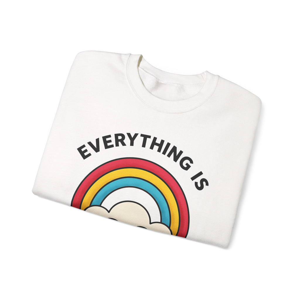Rainbow Cloud Sweatshirt Funny Sarcasm Gift Women Bold Graphic Sweatshirt Colorful Sweatshirt Humor Fan Graphic Design Sarcastic Graphic Retro Humor Sweatshirt