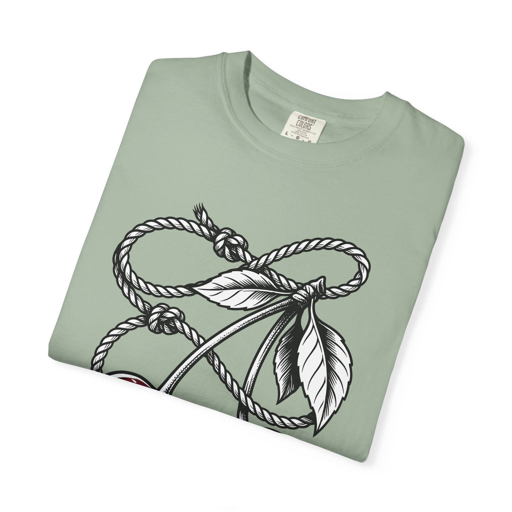 Cherry Vine T-Shirt Cowgirl Ranch Gift Women Retro T-Shirt Grapevine T-Shirt Rodeo Fan Vintage T-Shirt Farmhouse Graphic Sketch Foliage T-Shirt
