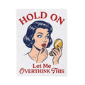 Vintage Woman Mirror Funny Humor Gift Retro Antique Lady Comedy Fan Vintage Pop Blanket