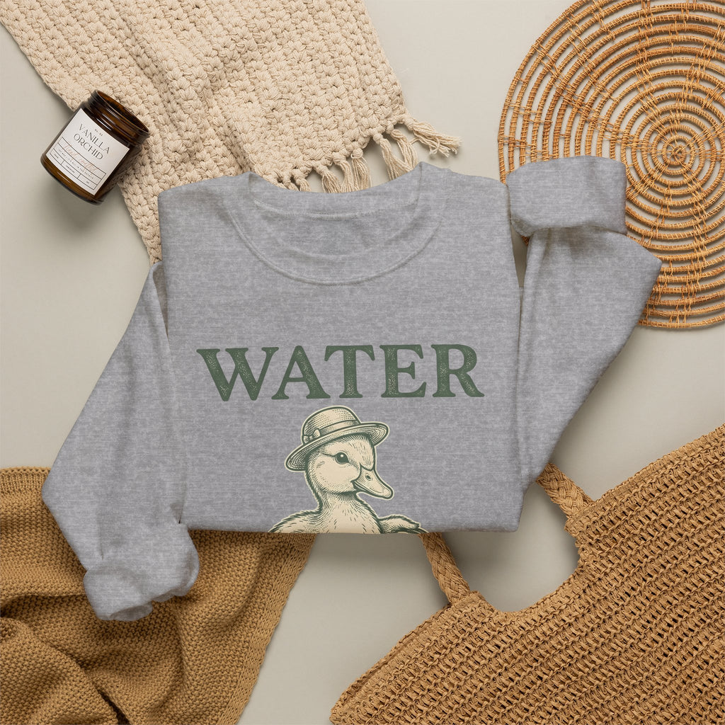 Duck Flower Pot Sweatshirt Easter Landscaping Gift Women Old School Sweatshirt Planter Sweatshirt Easter Fan Vintage Sweatshirt Gardening Graphic Doodle Cap