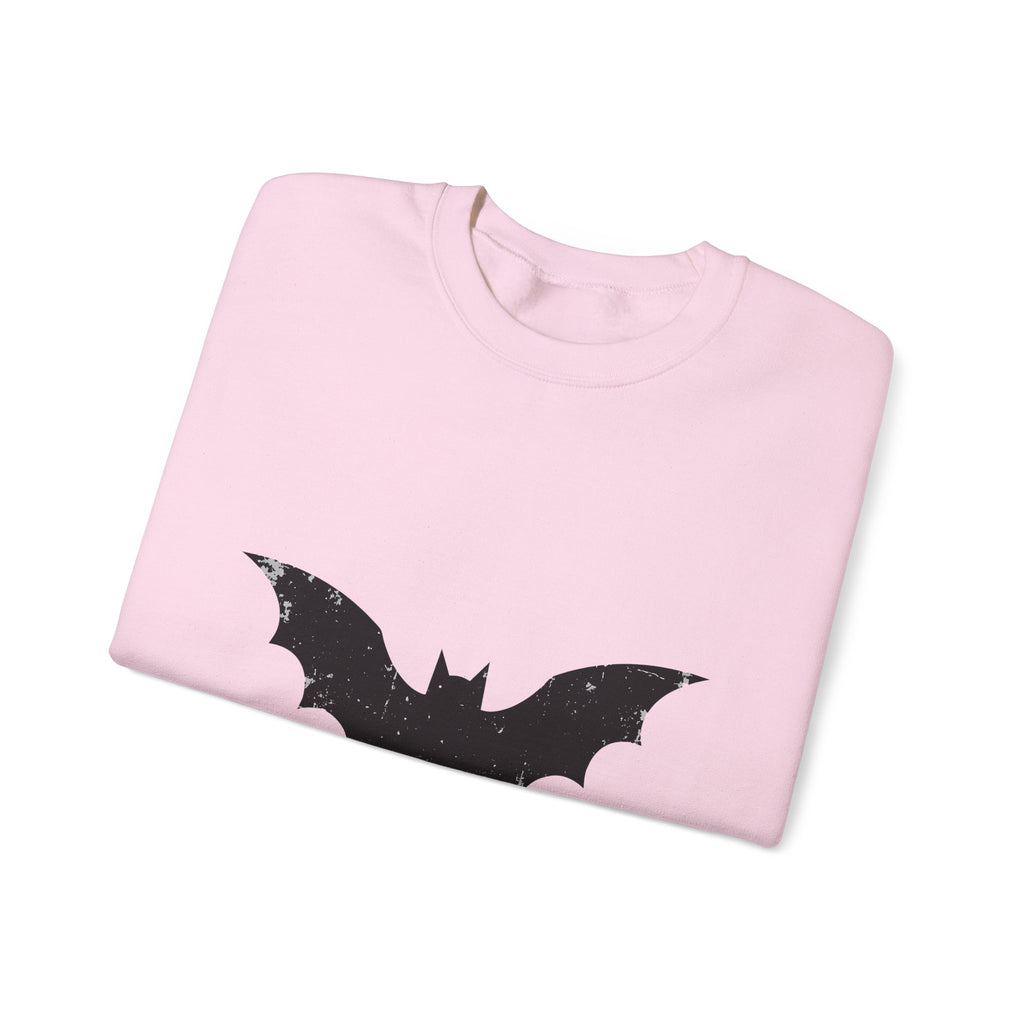 Bat Halloween Horror Gift Vintage Flying Creature Spooky Fan Dark Macabre Simple Sweatshirt