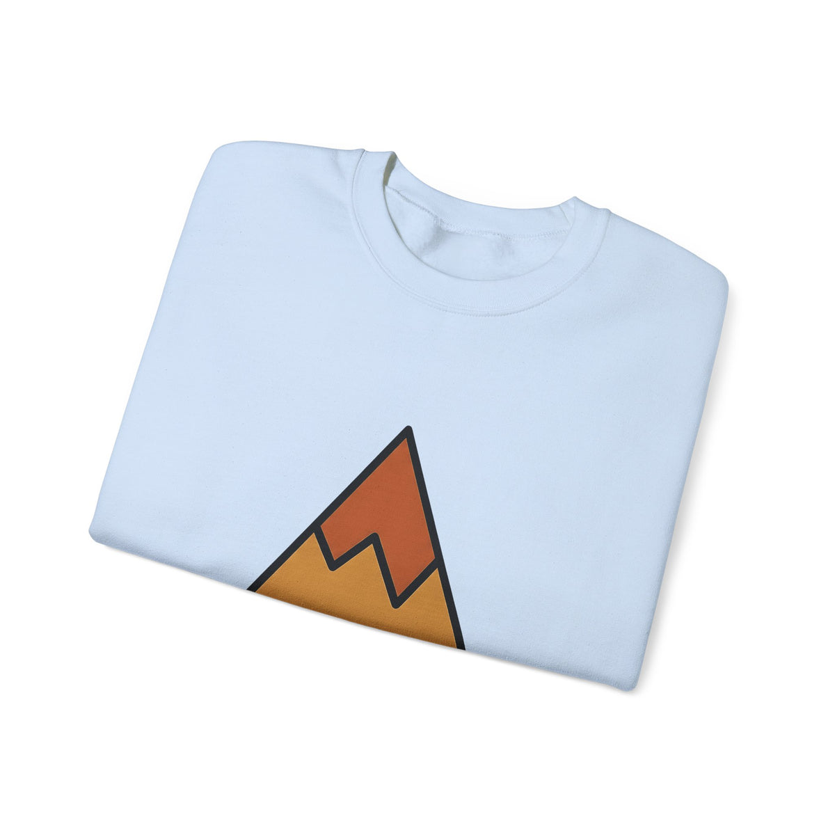 Mountain Nature Outdoors Gift Minimalist Peak Wilderness Enthusiast Simple Adventure Sweatshirt