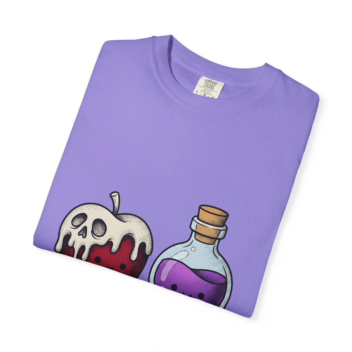 Deadly Fruit Elixir T-Shirt Halloween Halloween Gift Women Cartoon T-Shirt Poison Drink T-Shirt Halloween Fan Comic T-Shirt Spooky Graphic Hand