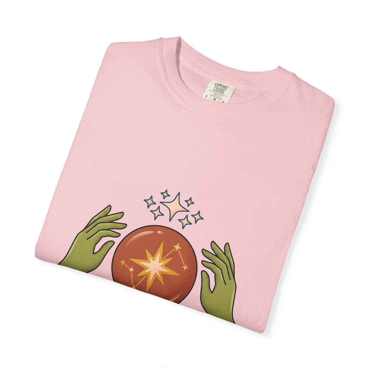 Crystal Ball T-Shirt Boho Chic Astrology Gift Women Mystical T-Shirt Oracle Glass T-Shirt Bohemian Enthusiast Esoteric Graphic Astrology