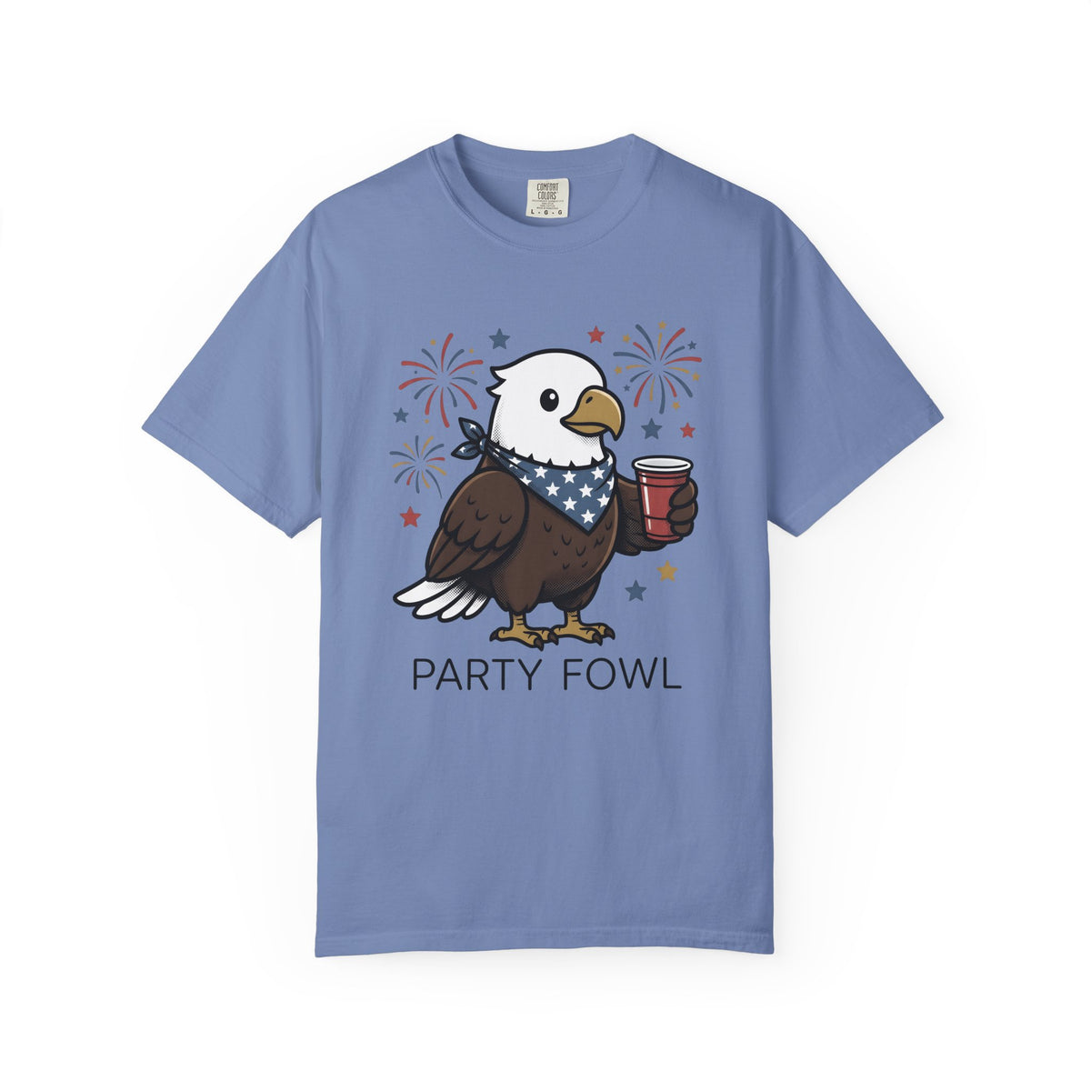 Bald Eagle T-Shirt 4th Of July Usa Gift Women Comic T-Shirt Eagle T-Shirt Independence Day Fan Cartoon T-Shirt American Graphic Vintage Fireworks