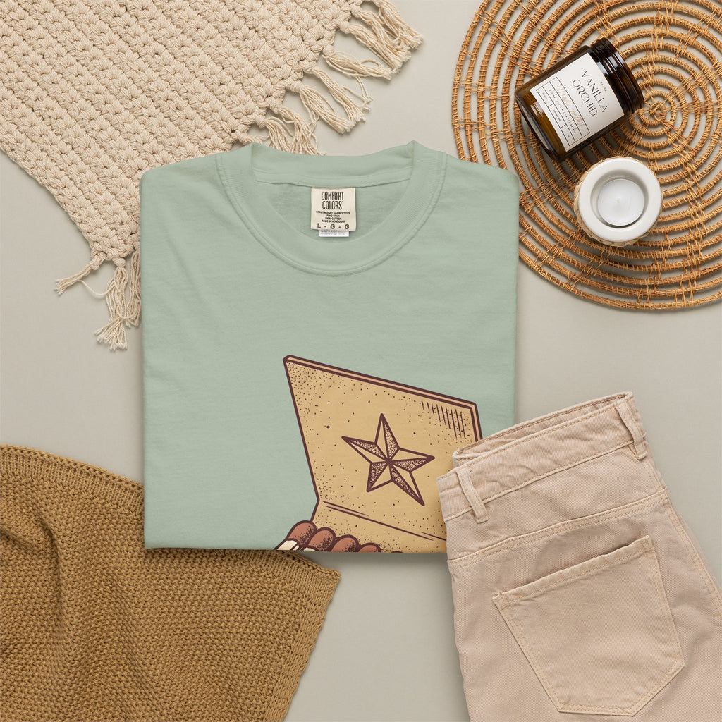 Matchbook Star T-Shirt Cowgirl Gypsy Gift Women Retro T-Shirt Matchcover T-Shirt Cowgirl Fan Vintage T-Shirt Bohemian Graphic Sketch Cowboy T-Shirt
