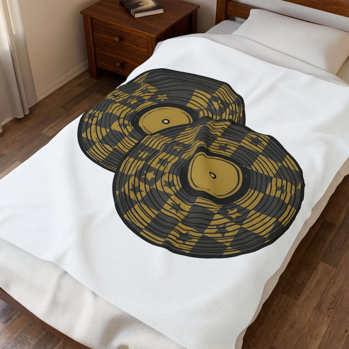 Record Albums Blanket Mom Instruments Gift Women Old School Blanket Vinyl Records Blanket