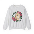 Longhair Cat Cat Blossoms Gift Acrylic Maine Coon Cat Fan Feline Floral Ink Floral Sweatshirt