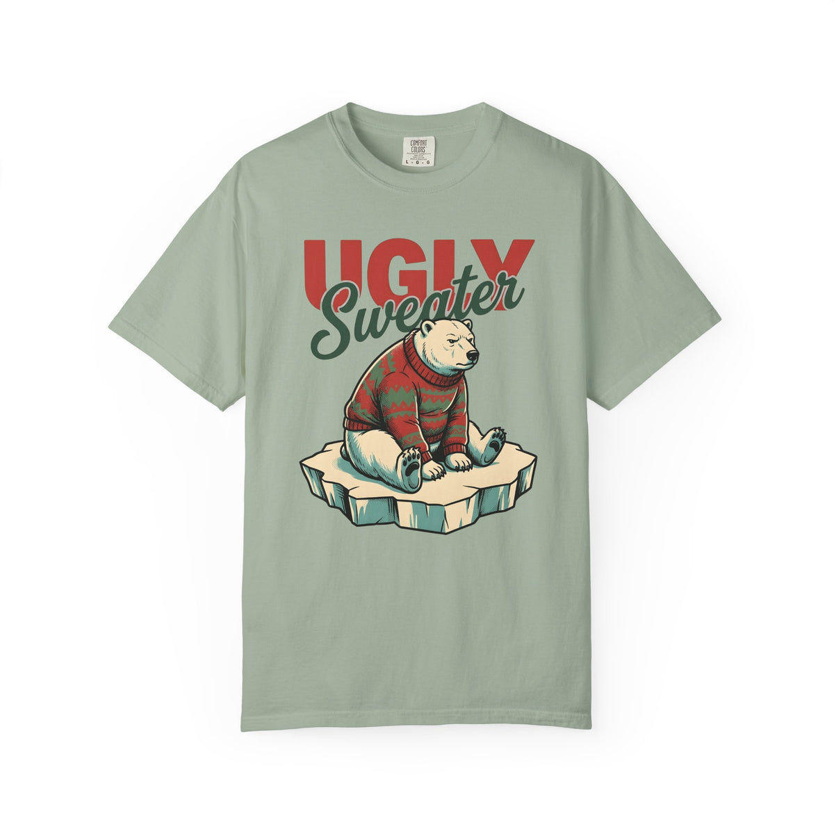 Arctic Bear Sweater Christmas Fauna Gift Nostalgic Polar Bear Xmas Fan Vintage Wildlife Doodle T-Shirt