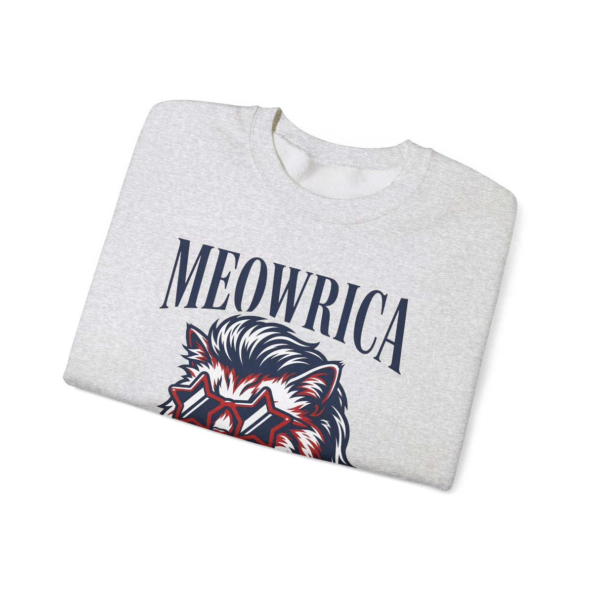 American Kitty Sweatshirt America Pet Gift Women Pop Art Sweatshirt Cat Sweatshirt Patriot Fan Fauvism Sweatshirt Animal Graphic Classic Star Shades Sweatshirt