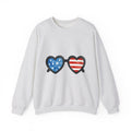 Heart Sunglasses Sweatshirt 4th Of July Patriotic Gift Women Watercolor Sweatshirt Shades Sweatshirt Independence Day Fan Painted Sweatshirt American Graphic