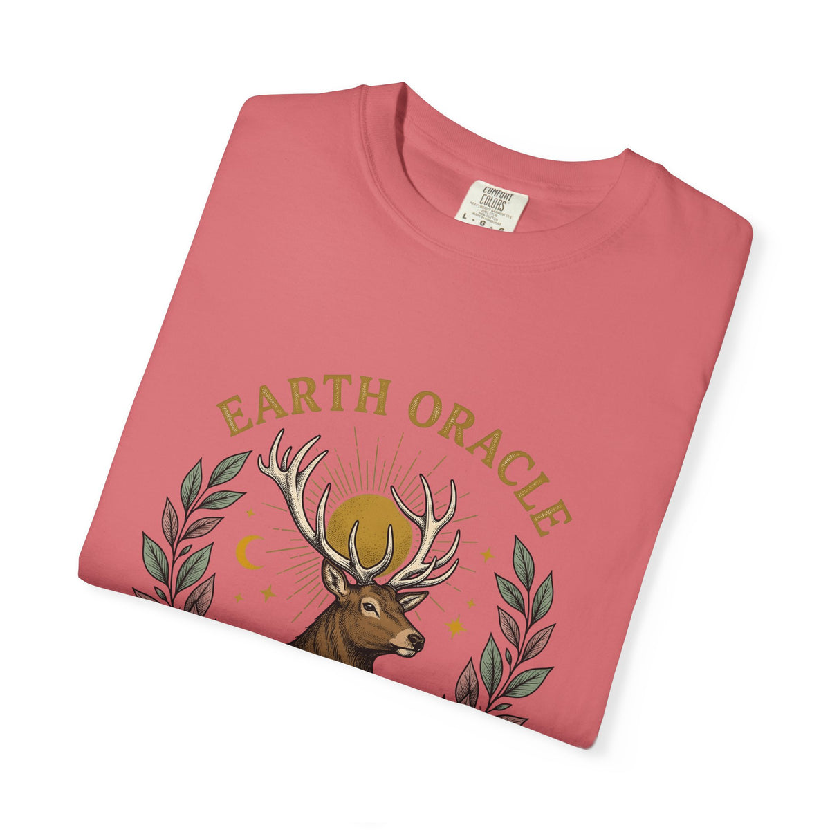 Stag Sunrise T-Shirt Boho Chic Outdoors Gift Women Tribal T-Shirt Deer T-Shirt Bohemian Fan Primitive T-Shirt Wilderness Graphic Retro Toadstools