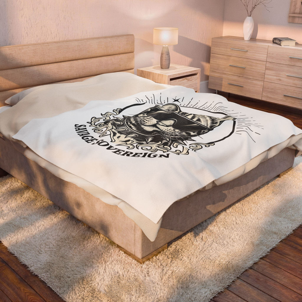 Stylish Cat Blanket Cat Joke Gift Women Illustrative Blanket Kitty Blanket Feline Fan Catty Graphic Old School Cool Glasses Blanket