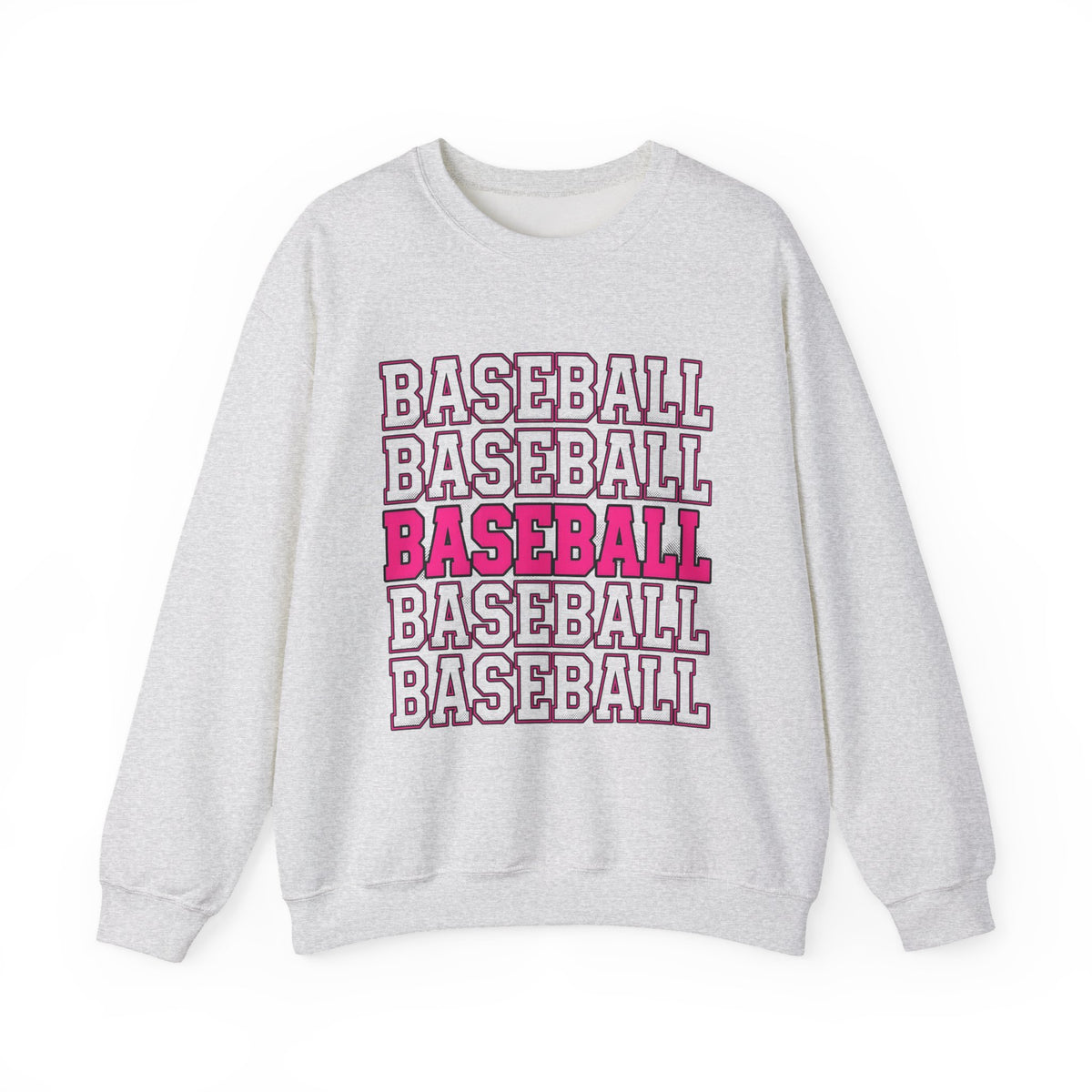 Baseball Lettering Sweatshirt Moms Athletics Gift Women Strong Sweatshirt Lettering Sweatshirt Mom Fan Bold Sweatshirt Sports Graphic Vintage Pink Highlight