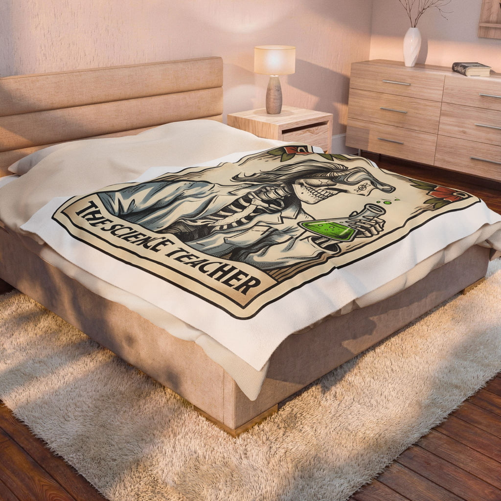Skeleton Chemist Teachers Chemistry Gift Line Skeleton Educator Enthusiast Science Blanket