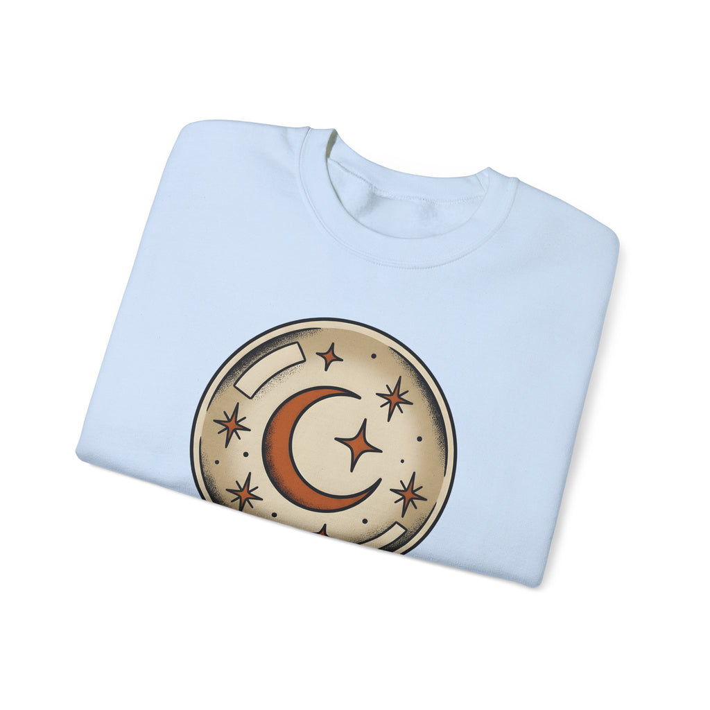 Clairvoyance Sphere Sweatshirt Halloween Magic Gift Women Classic Sweatshirt Crystal Ball Sweatshirt Horror Fan Vintage Sweatshirt Magical Graphic Line Art