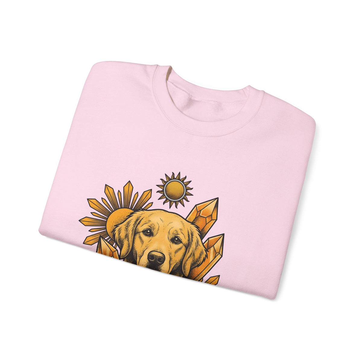 Golden Retriever Sweatshirt Dog Sunlight Gift Women Bohemian Sweatshirt Retriever Sweatshirt Dog Fan Puppy Sweatshirt Sunshine Graphic Retro Crystals Sweatshirt