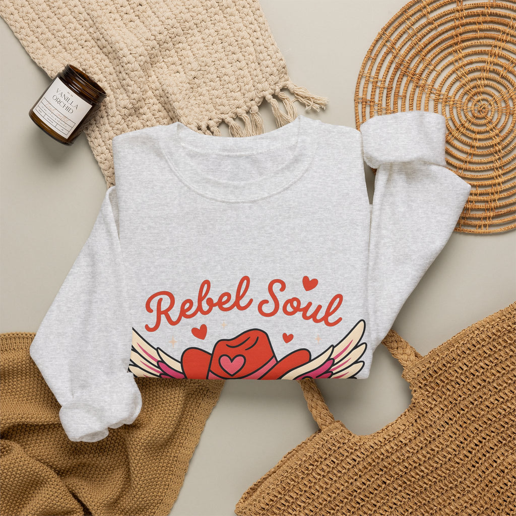 Cowgirl Hat Insignia Sweatshirt Cowgirl Frontier Gift Women Caricature Sweatshirt Hat Badge Sweatshirt Rodeo Fan Cartoon Sweatshirt Pioneer Graphic Old School