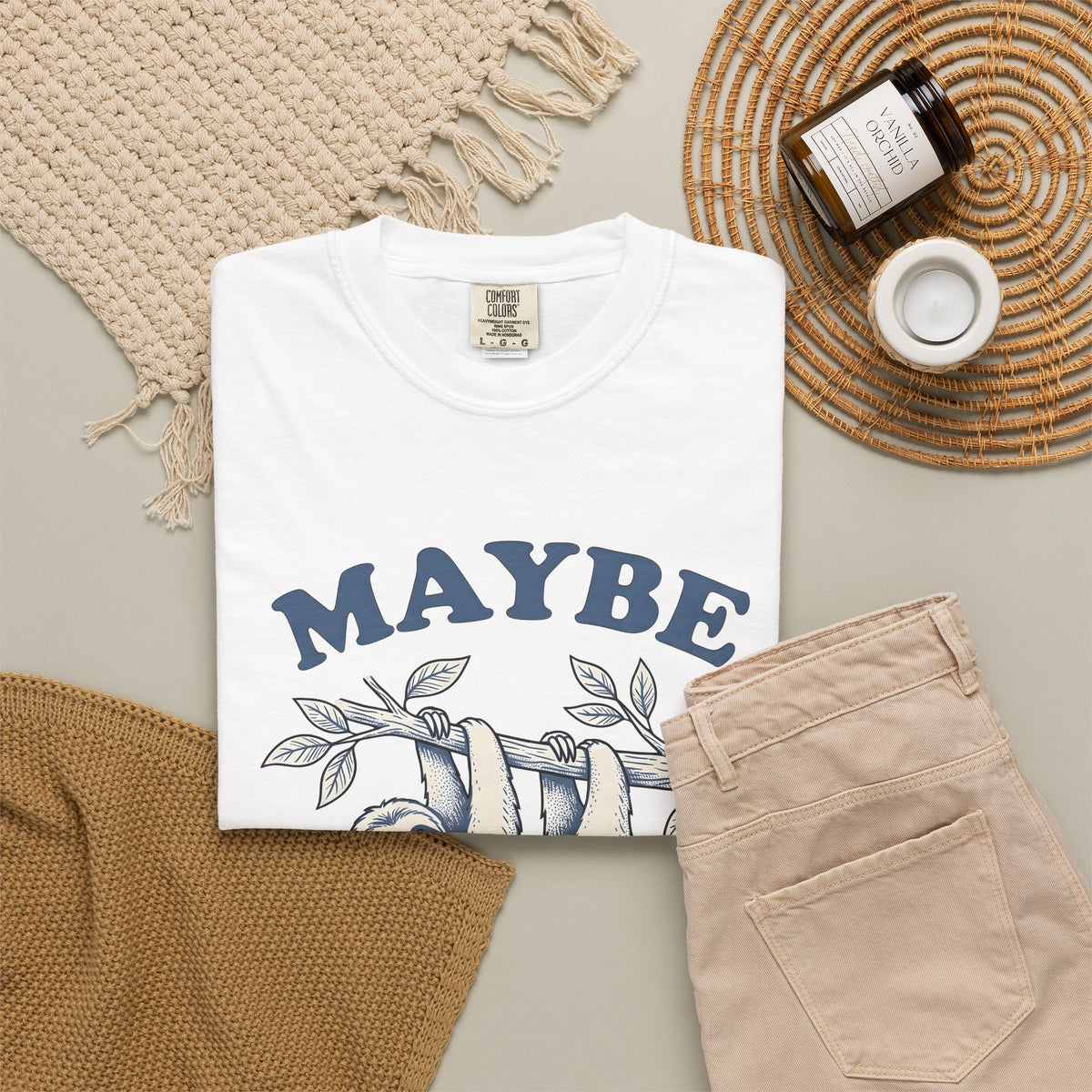 Sloth Drawing T-Shirt Funny Fauna Gift Women Sketch T-Shirt Sloth T-Shirt Humor Fan Doodle T-Shirt Wildlife Graphic Line Art Twig T-Shirt