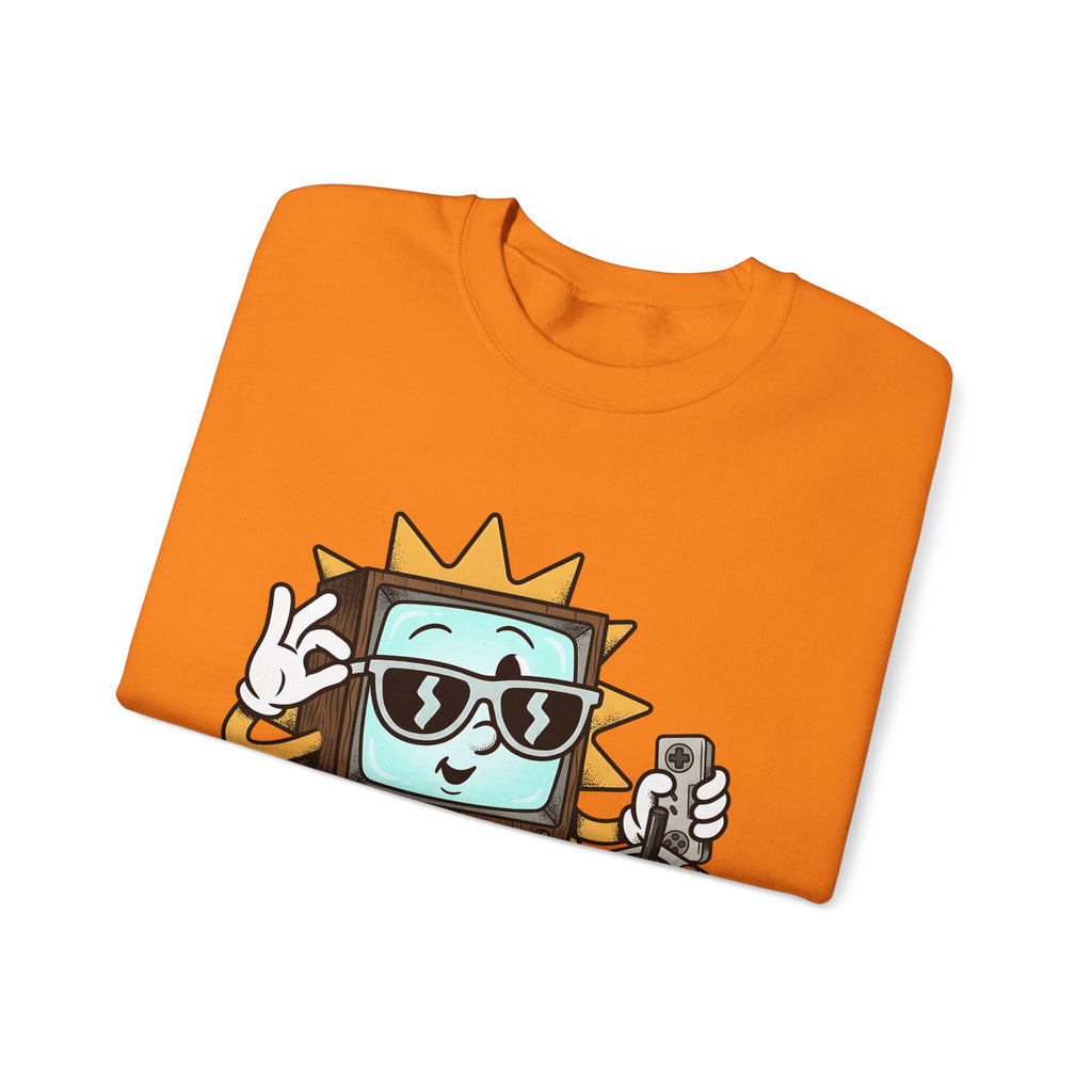 Vintage Tv Figure Sweatshirt Cute Console Gift Women Comic Sweatshirt Retro Tv Character Sweatshirt Adorable Fan Cartoon Sweatshirt Controller Graphic Classic