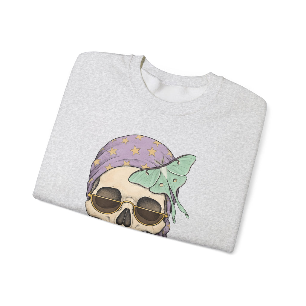 Skull Handkerchief Sweatshirt Boho Chic Gothic Fashion Gift Women Ethnic Sweatshirt Bandana Sweatshirt Bohemian Fan Tribal Sweatshirt Dark Graphic Rustic