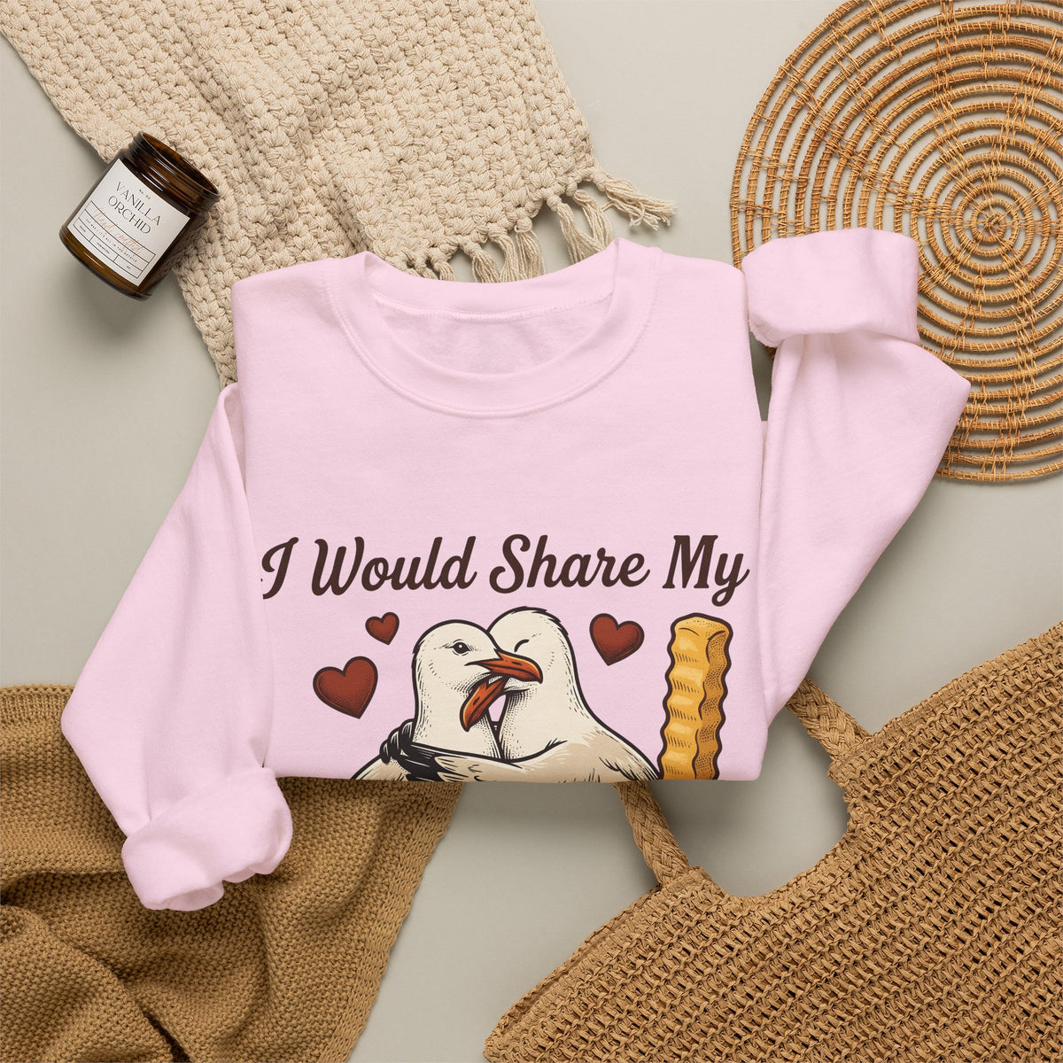 Seagull Couple Sweatshirt St. Valentine's Day Humor Gift Women Vintage Sweatshirt Gull Sweatshirt Valentine Fan Retro Sweatshirt Funny Graphic Hand Drawn