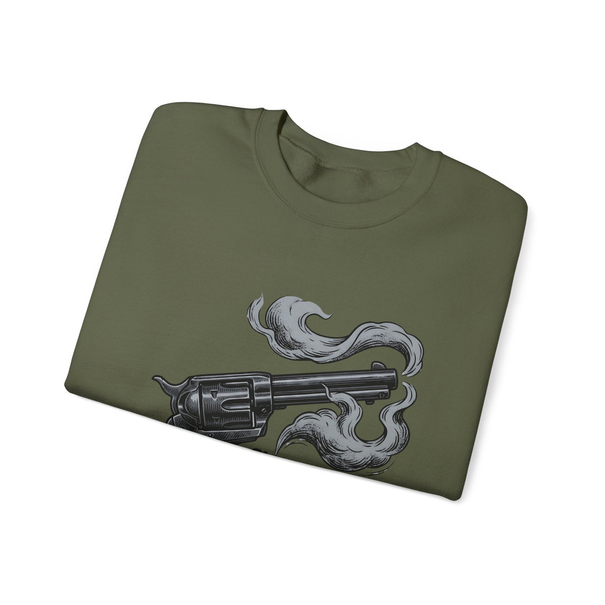 Revolver Gun Sweatshirt Cowgirl Western Gift Women Vintage Sweatshirt Handgun Sweatshirt Rodeo Fan Retro Sweatshirt Cowboy Graphic Hand Drawn Smoke Sweatshirt