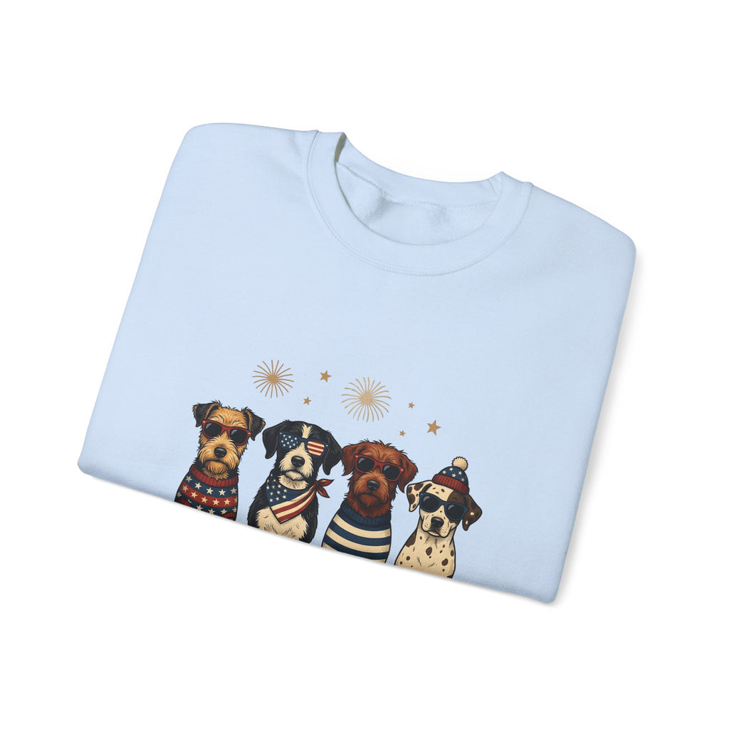 American Dogs Sweatshirt America 4Th Of July Creatures Gift Women Rustic Sweatshirt Canine Sweatshirt Patriot Fan Country Sweatshirt Beast Graphic Ink Drawing