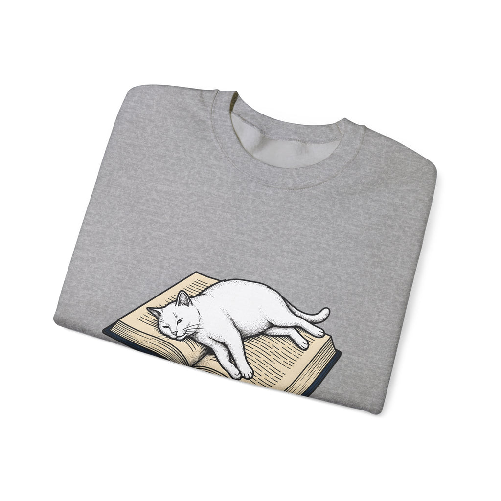 Kitten Read Sweatshirt Cat Reader Gift Women Retro Sweatshirt Kitten Sweatshirt Cat Fan Vintage Sweatshirt Bookworm Graphic Sketch Spectacles Sweatshirt