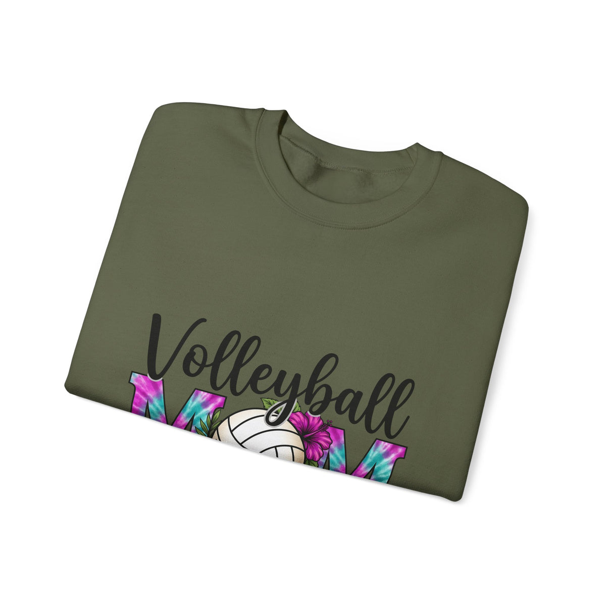 Volleyball Floral Sweatshirt Volleyball Mom Sports Gift Women Tie Dye Sweatshirt Volleyball Sweatshirt Volleyball Enthusiast Batik Sweatshirt Athletic Graphic