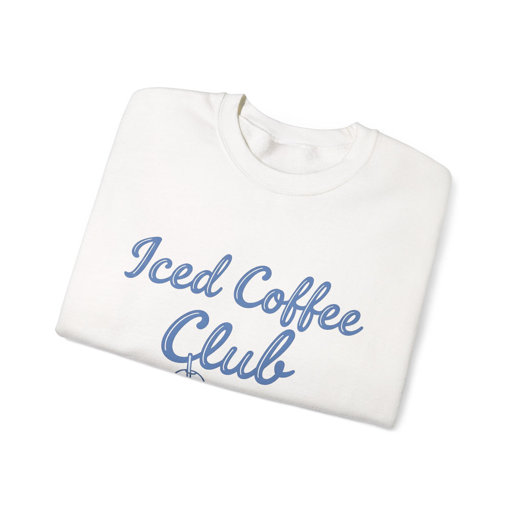 Iced Latte Glass Sweatshirt Coffee Cuisine Gift Women Fun Sweatshirt Glassware Sweatshirt Coffee Fan Java Graphic Illustration Clean Fingers Sweatshirt