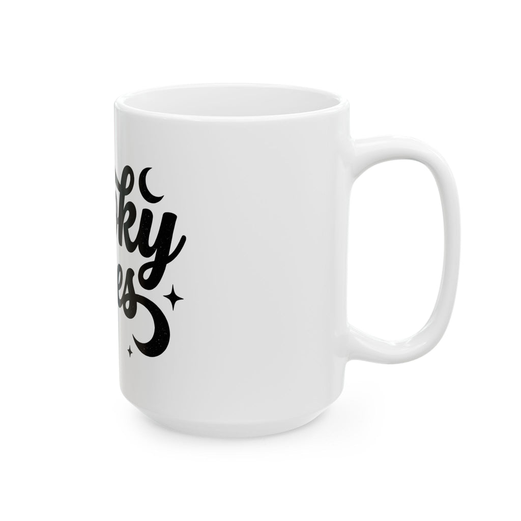 Moon Stars Image Mug Halloween Underground Gift Women Ghostly Mug Celestial Body Mug Horror Fan Spooky Mug Alternative Graphic Old