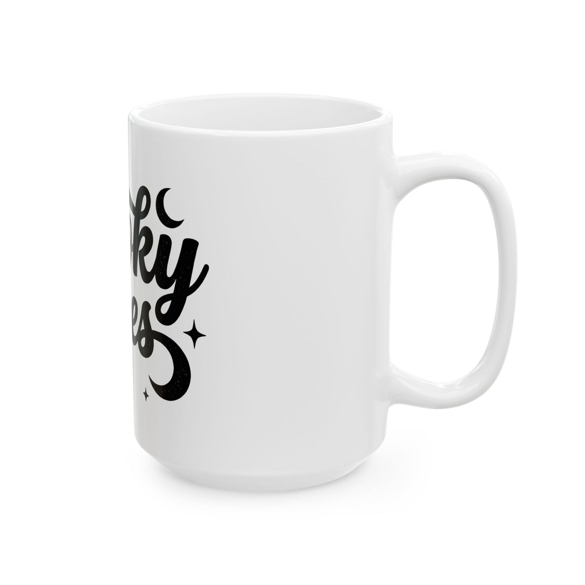 Moon Stars Image Mug Halloween Underground Gift Women Ghostly Mug Celestial Body Mug Horror Fan Spooky Mug Alternative Graphic Old