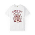 Western Boots Cowgirl Cowboy Gift Retro Cowboy Boots Rodeo Fan Cowboy Boot Vintage Sketch T-Shirt